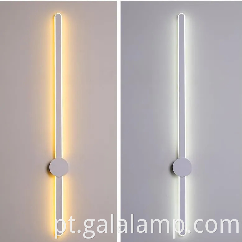 Armazena elegante de parede LED para iluminação de quarto